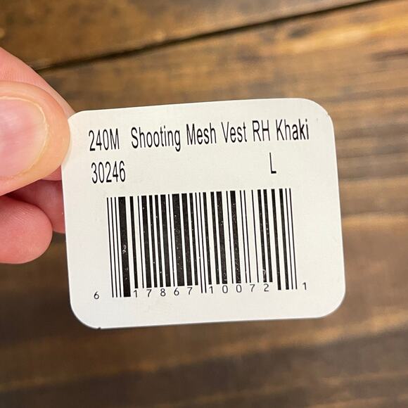 Boyt Bob Allen Full Mesh Shooting Vest 240M Khaki RH Large 30246 Embroidered - Picture 9 of 10